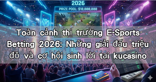 Toàn cảnh thị trường E-Sports Betting 2026: Những giải đấu triệu đô và cơ hội sinh lời tại kucasino